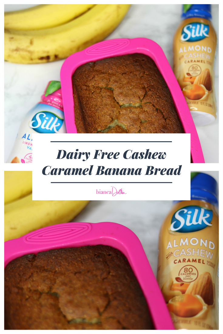 Dairy Free Cashew Caramel Banana Bread