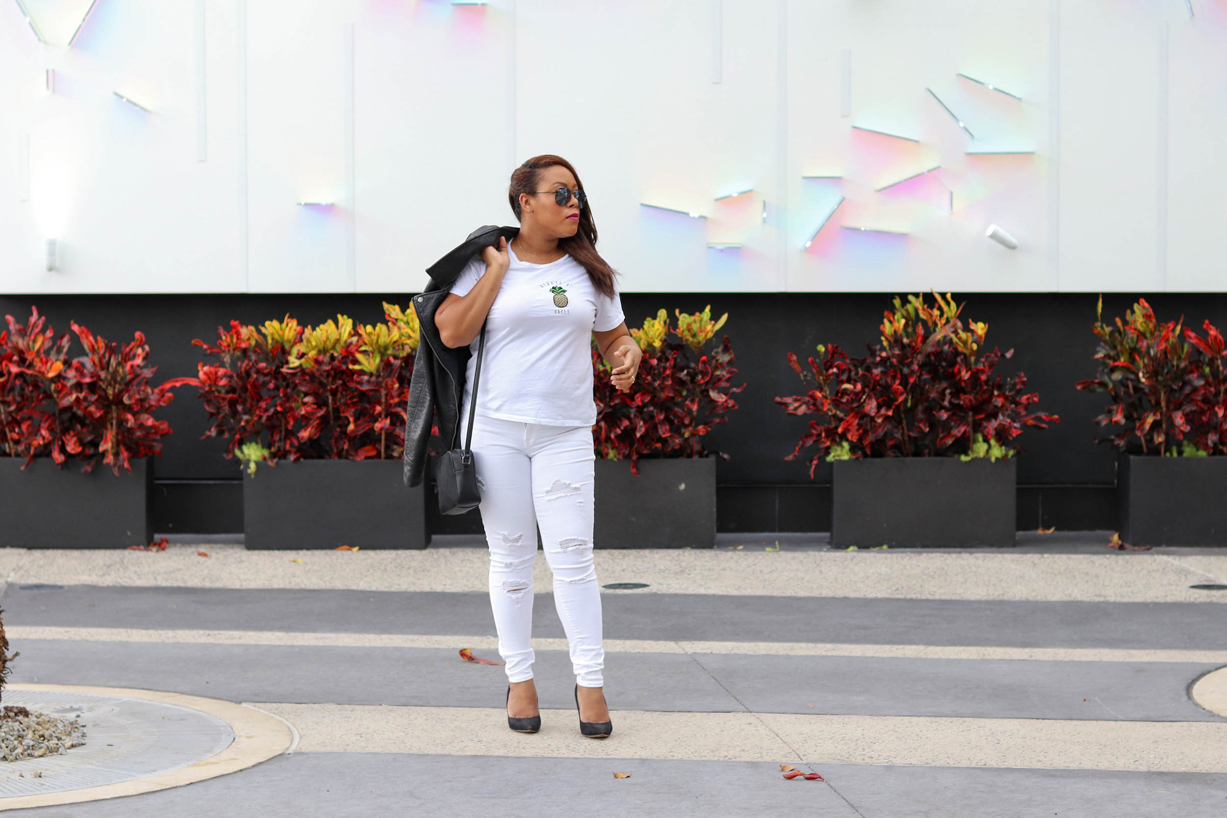 Black Faux Leather Jacket Fall Wardrobe Staple | Bianca Dottin