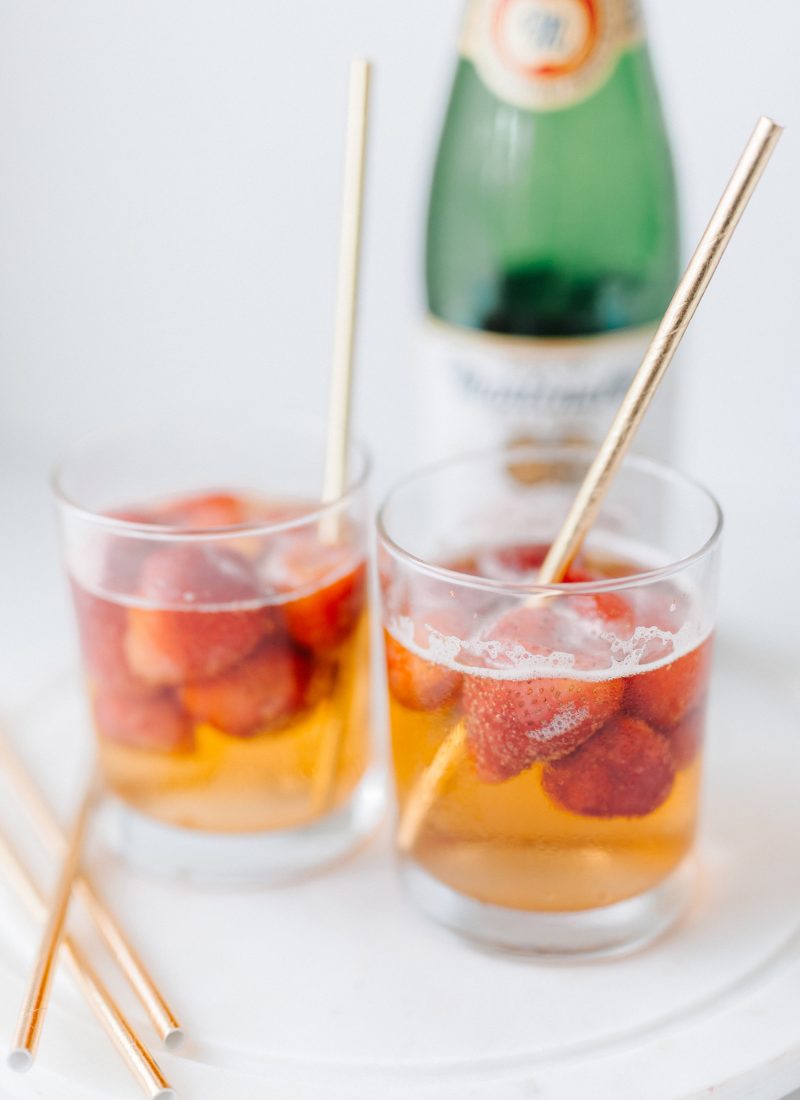 Strawberry Apple Cider Mocktail