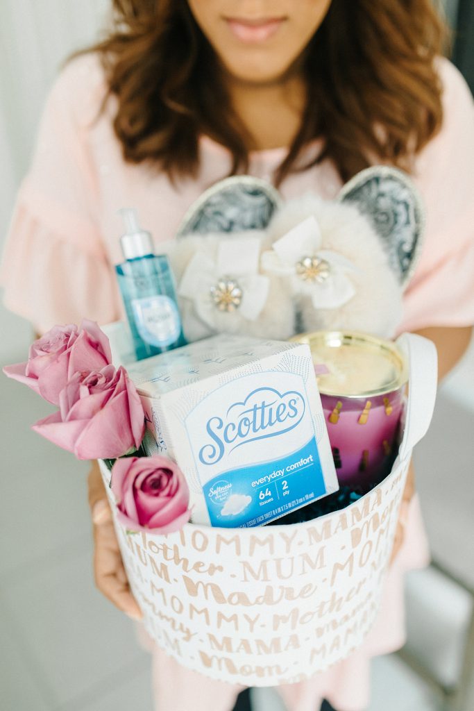 self care basket for moms