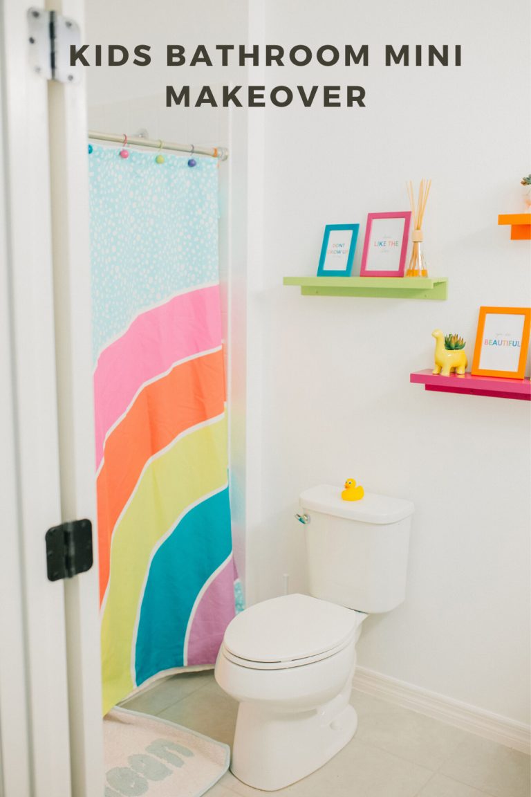Colorful Kids Bathroom Reveal - Kids Bathroom Ideas - Bianca Dottin