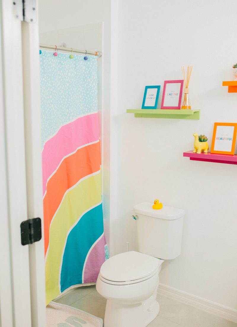 Colorful Kids Bathroom Reveal