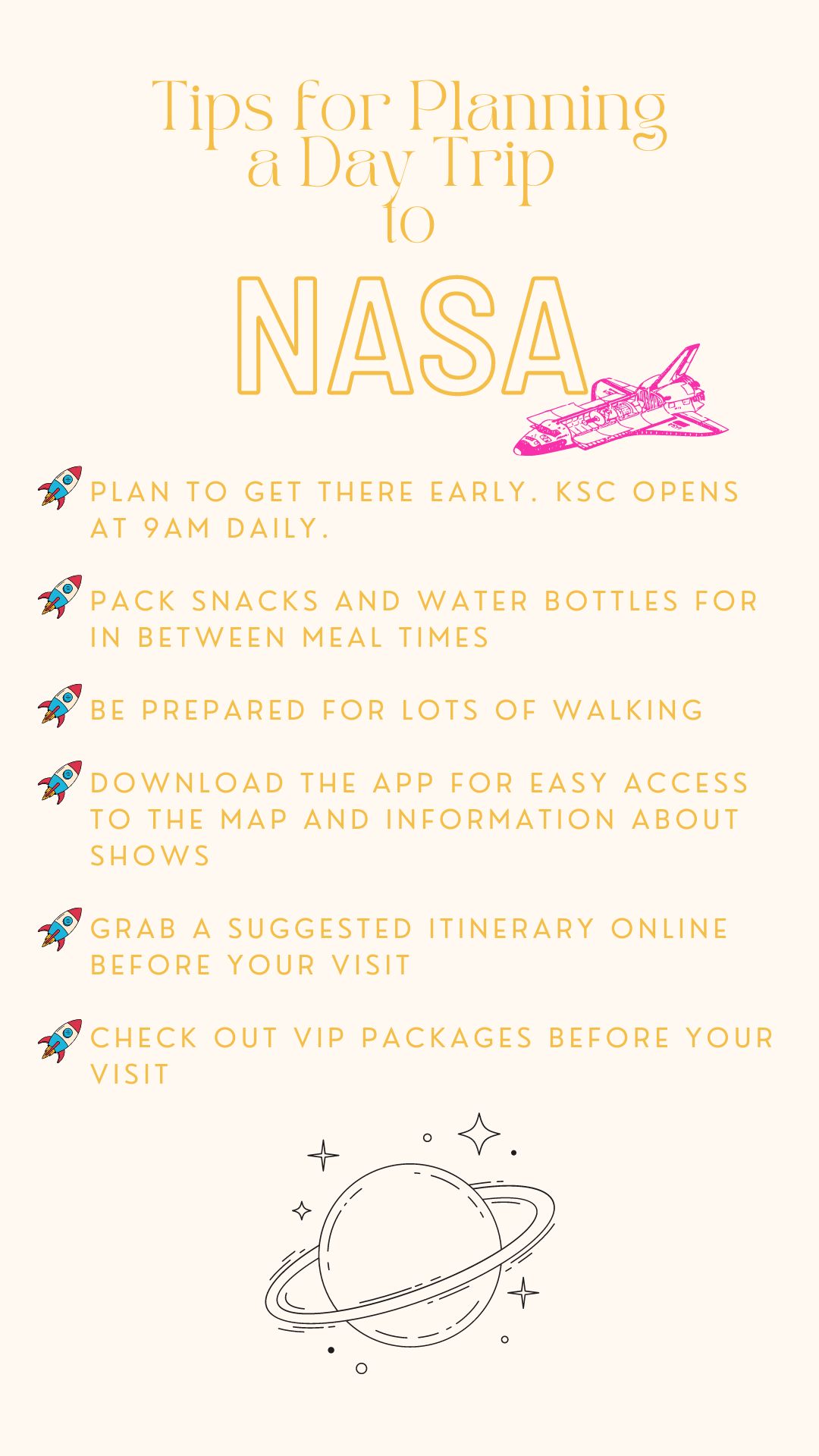 kennedy space center tour tips