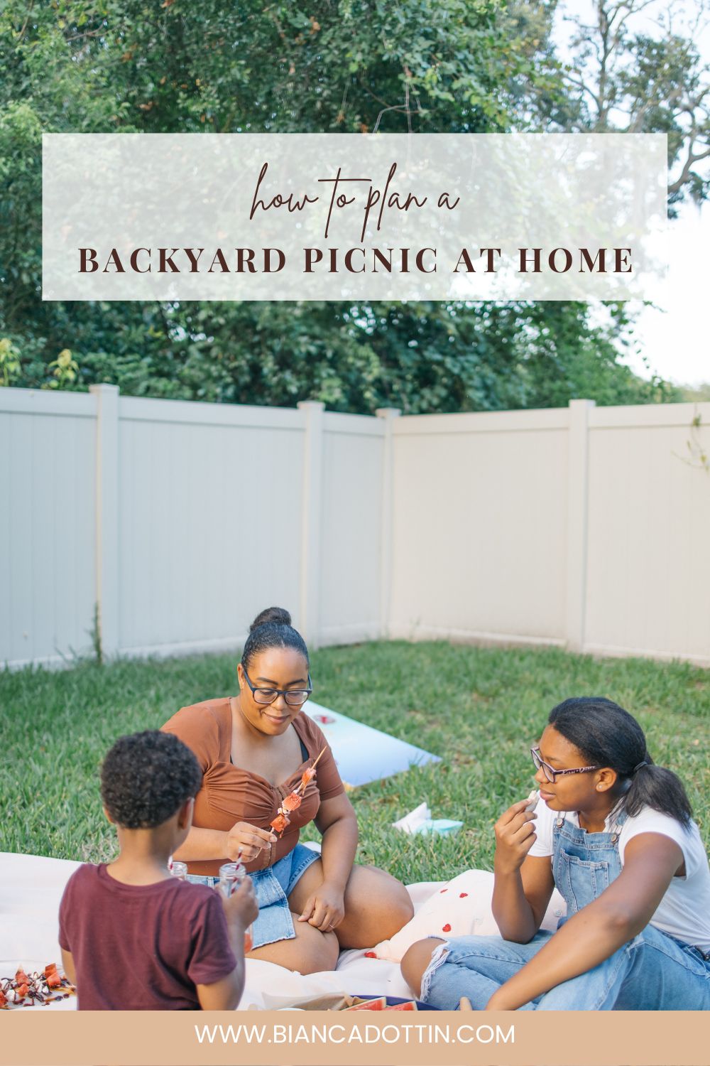 plan a backyard picnic at home