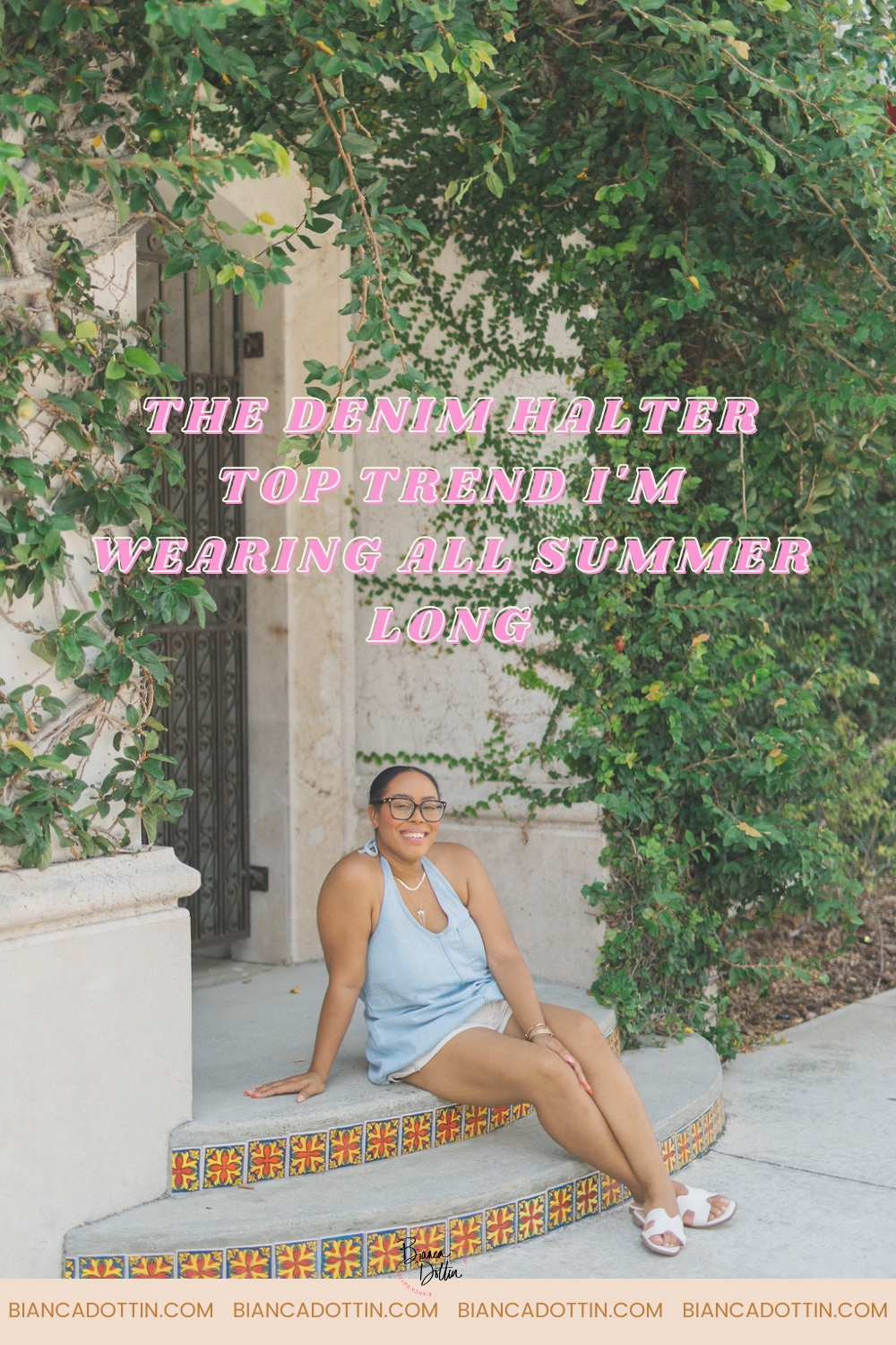 The Denim Halter Top Trend I'm Wearing All Summer Long